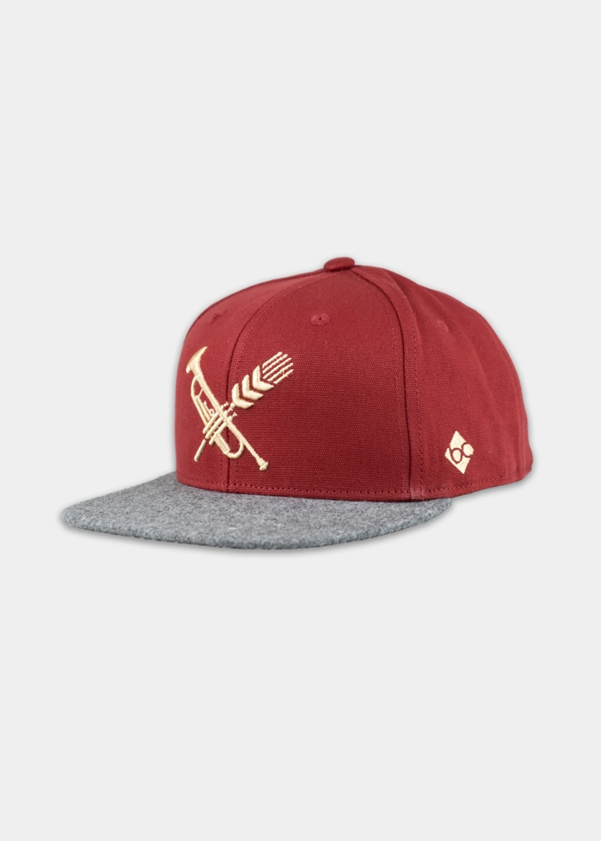 Cap "Brass Wiesn" - retro rot (Snapback)