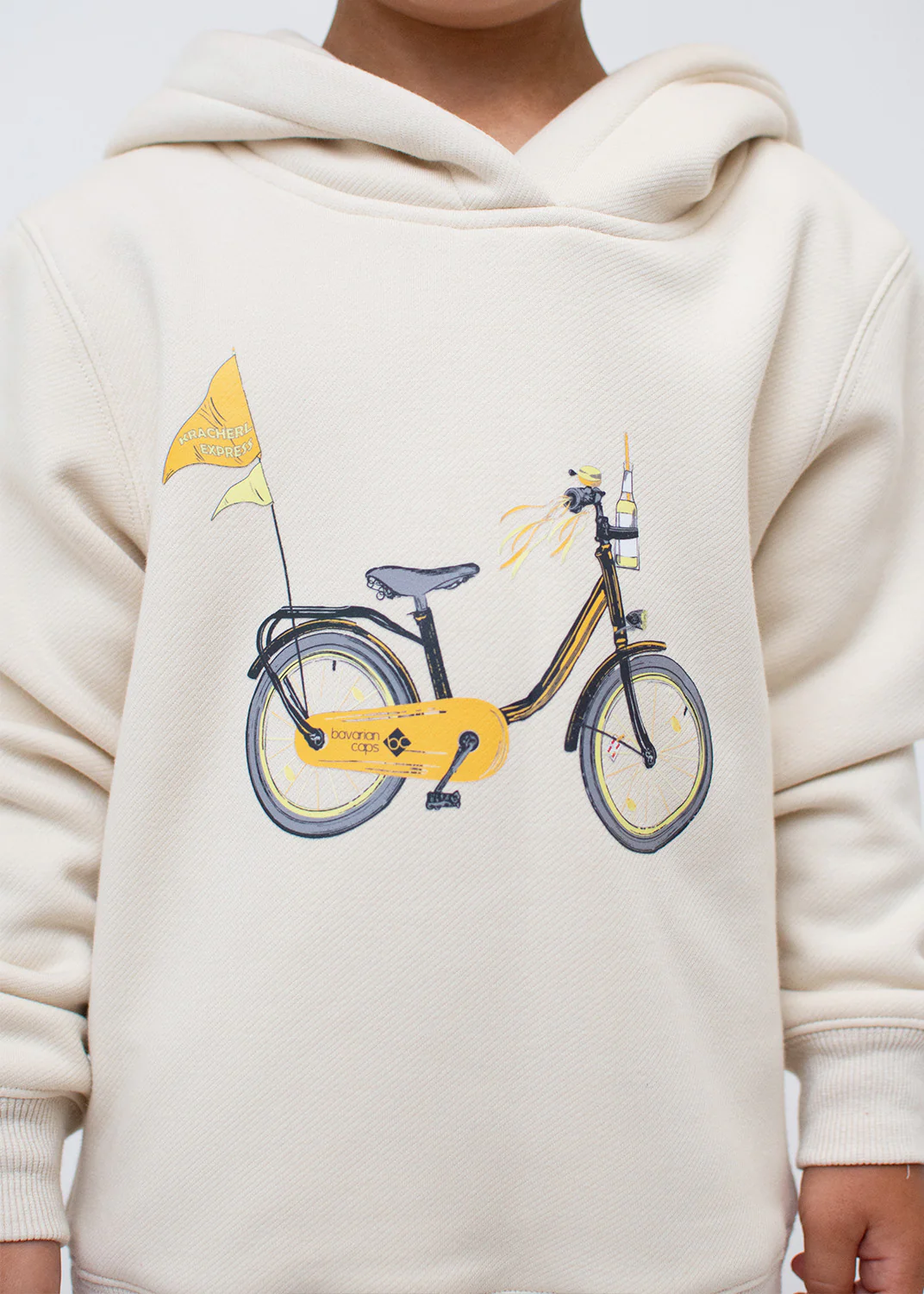 Hoodie "Kracherlexpress" - beige (Kinder) - Image 3