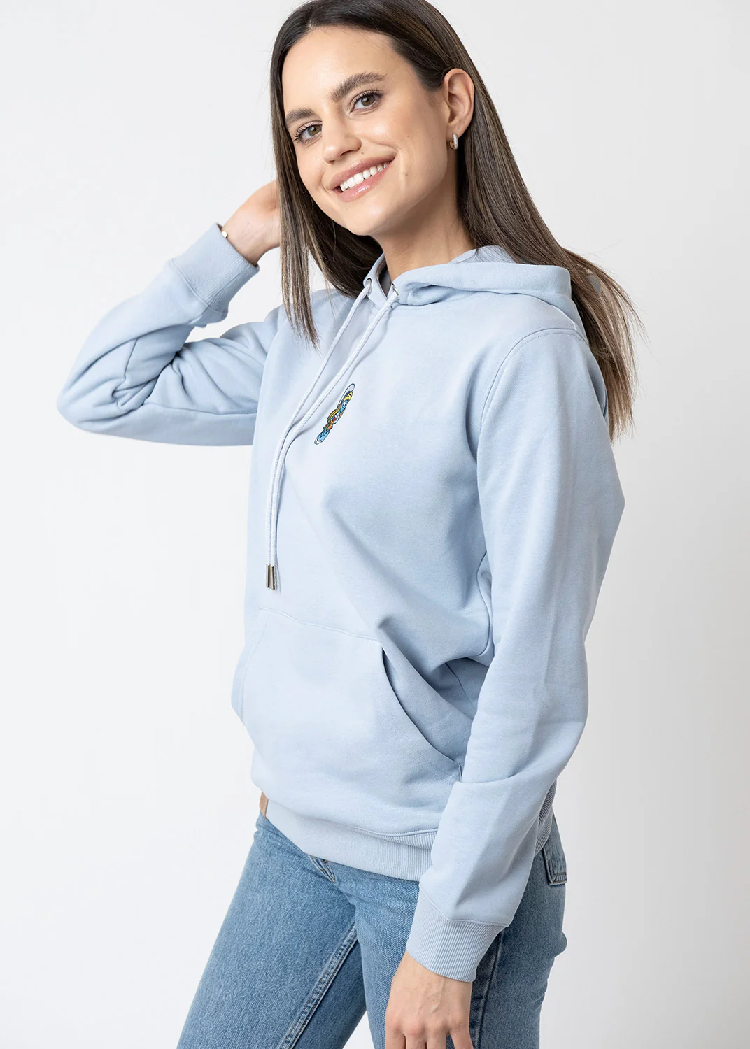 Hoodie "Schlumpfine" - hellblau - Image 3