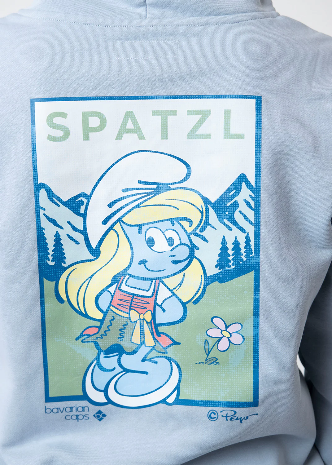 Hoodie "Schlumpfine" - hellblau - Image 4