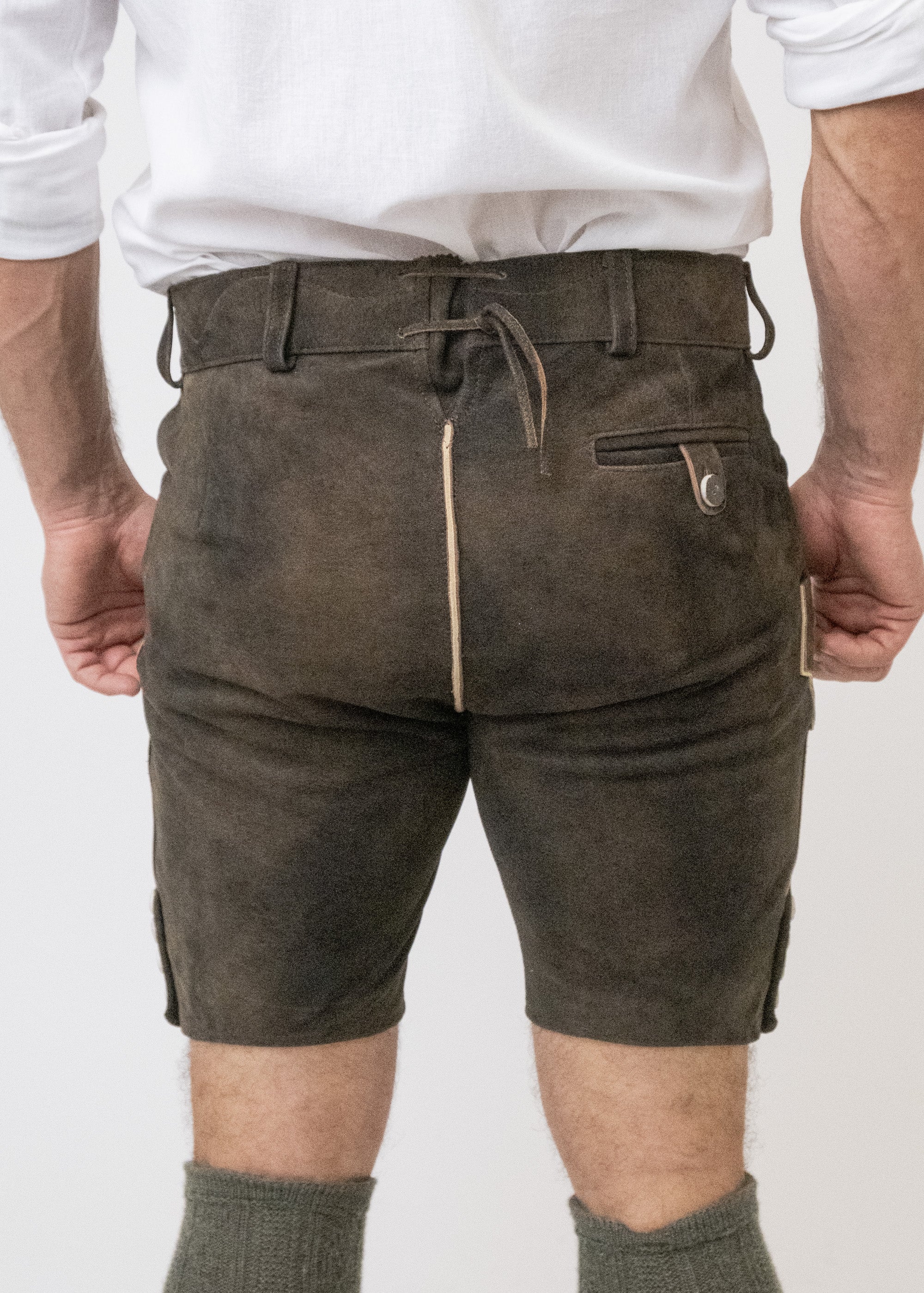 Lederhose "Reinheitsgebot" - dunkelbraun - Image 3