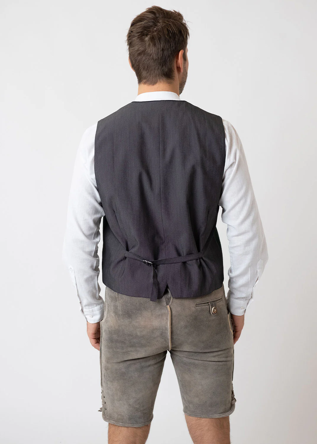 Lederhose "Reinheitsgebot" - graubraun/grün - Image 7