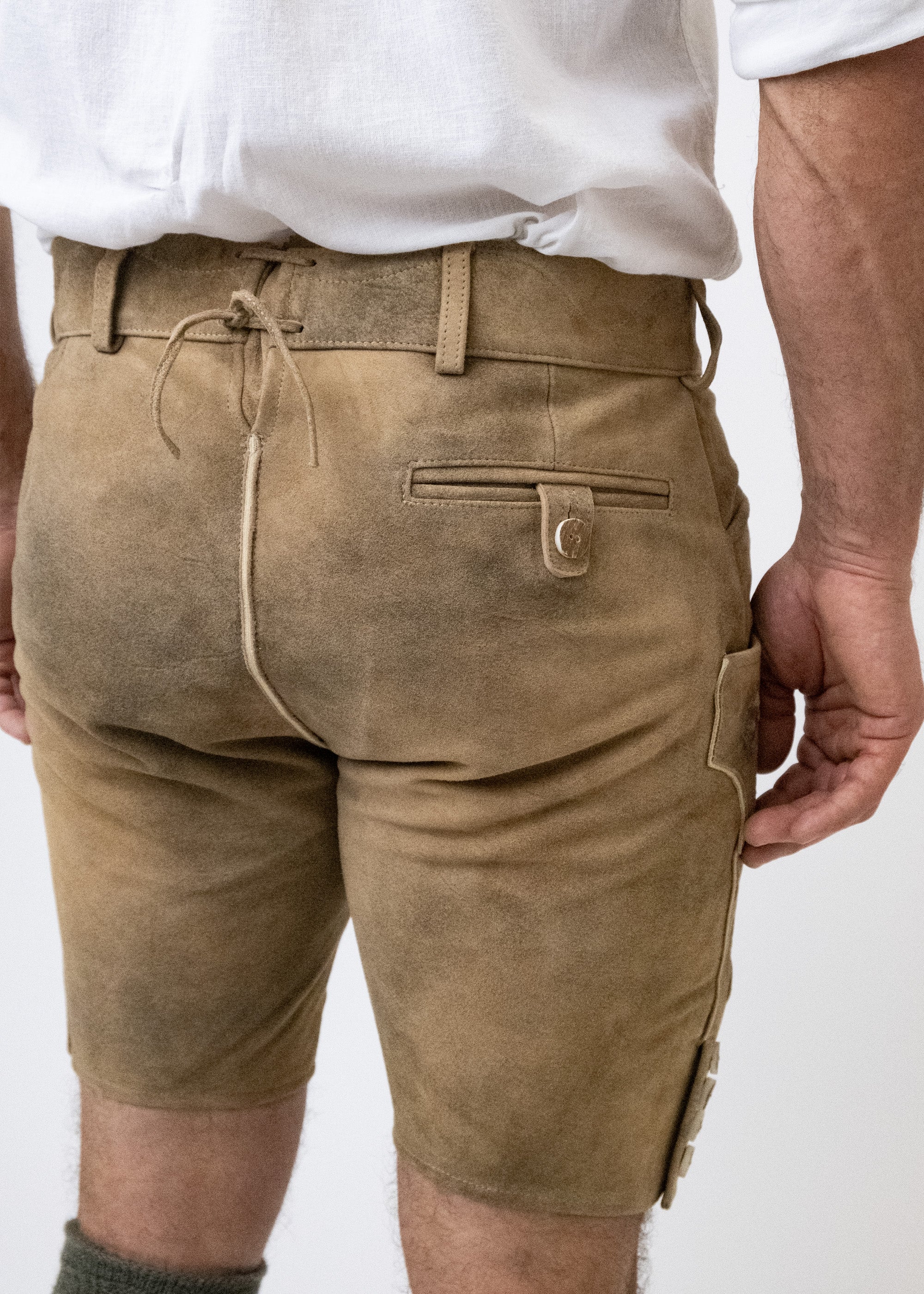 Lederhose "Reinheitsgebot" - hellbraun - Image 3