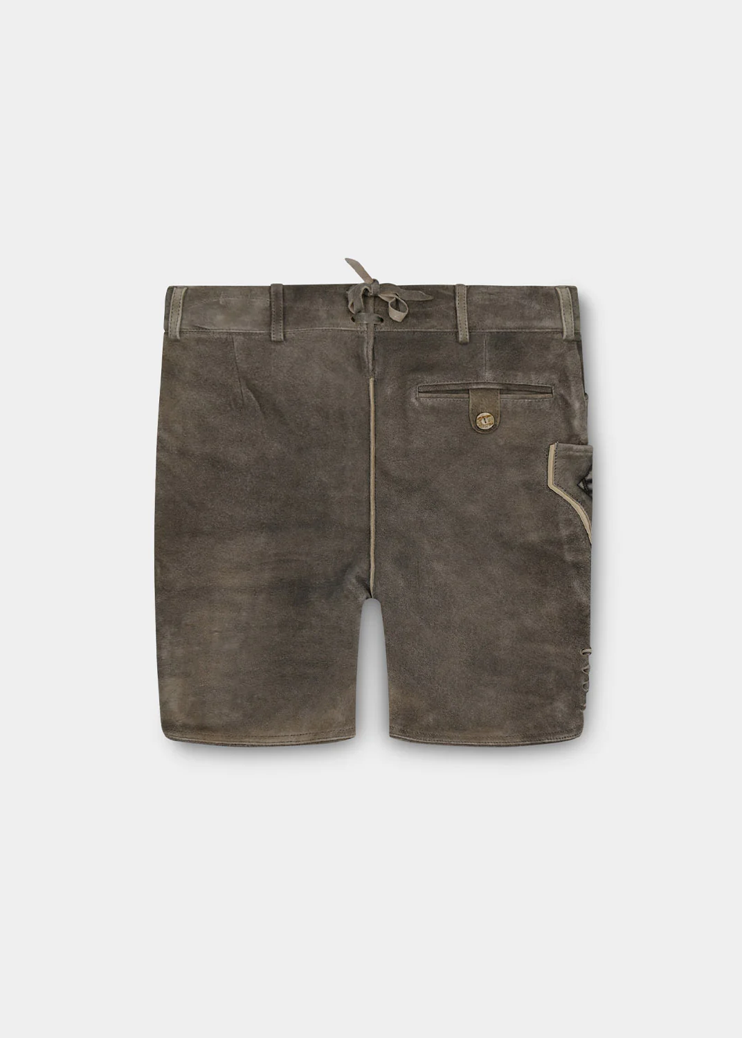Lederhose "Schafkopf" - graubraun/blau - Image 3