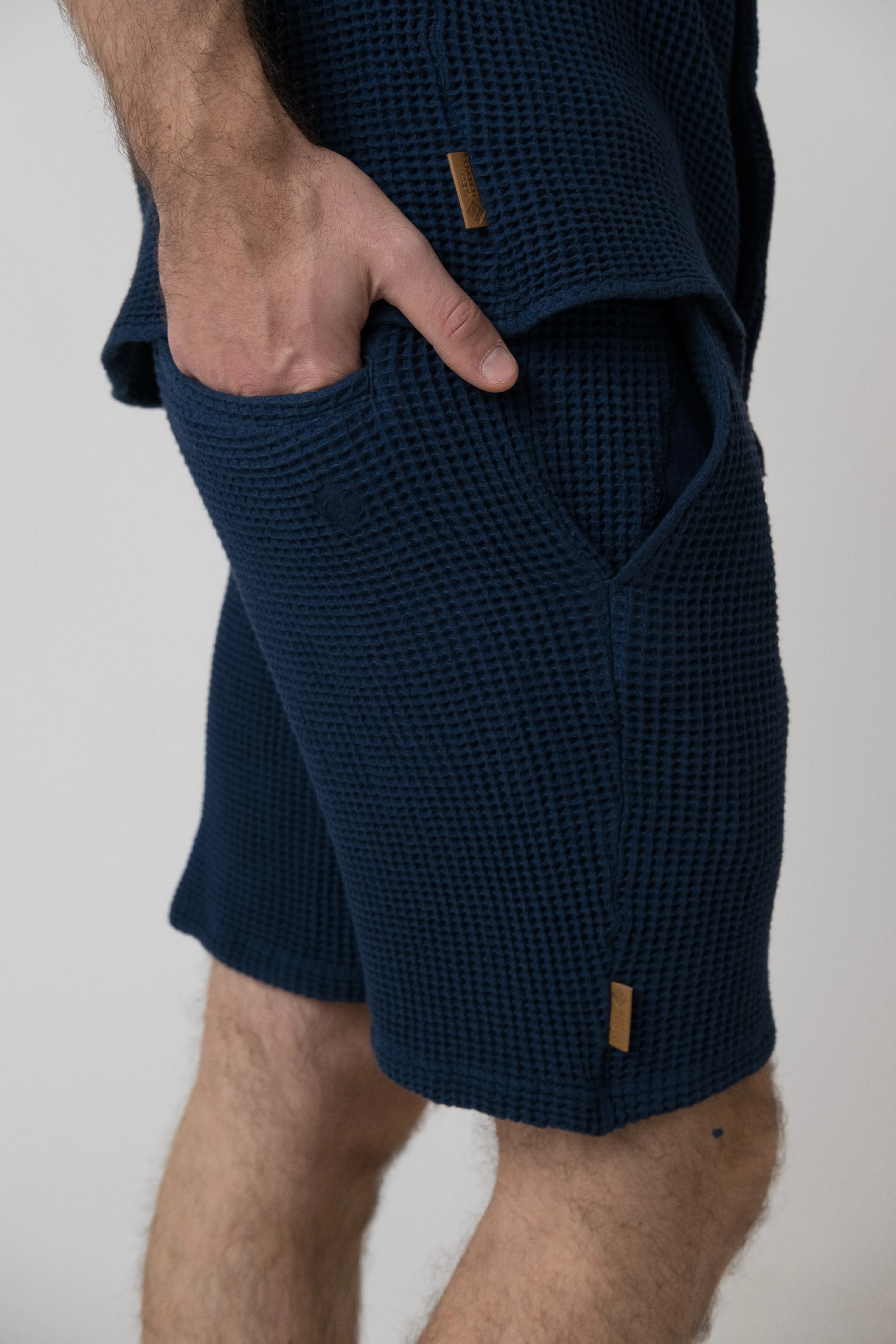 Short "Edelweiß Waffle" - dunkelblau - Image 3