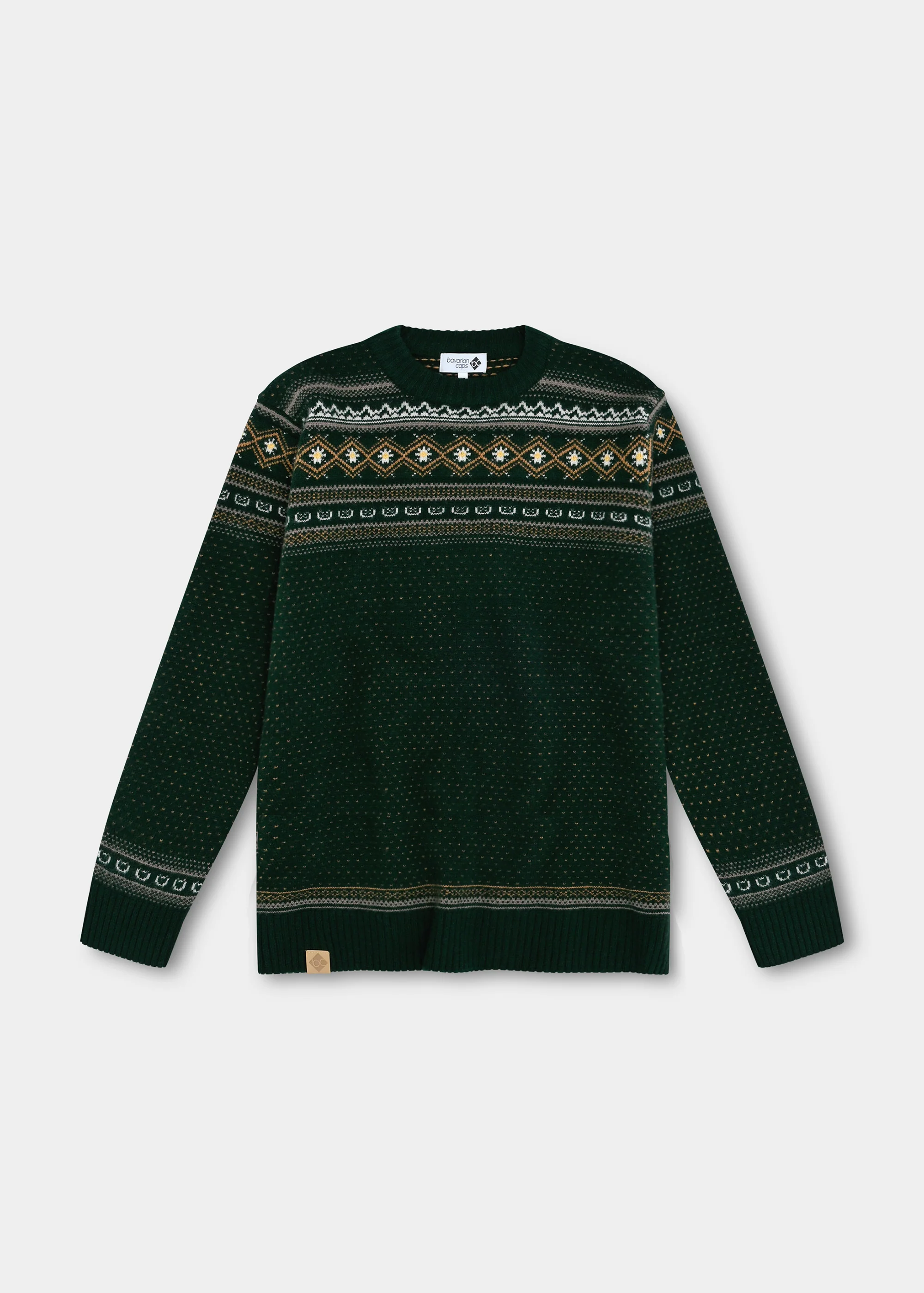 Strickpullover "Winterliebe" - dunkelgrün
