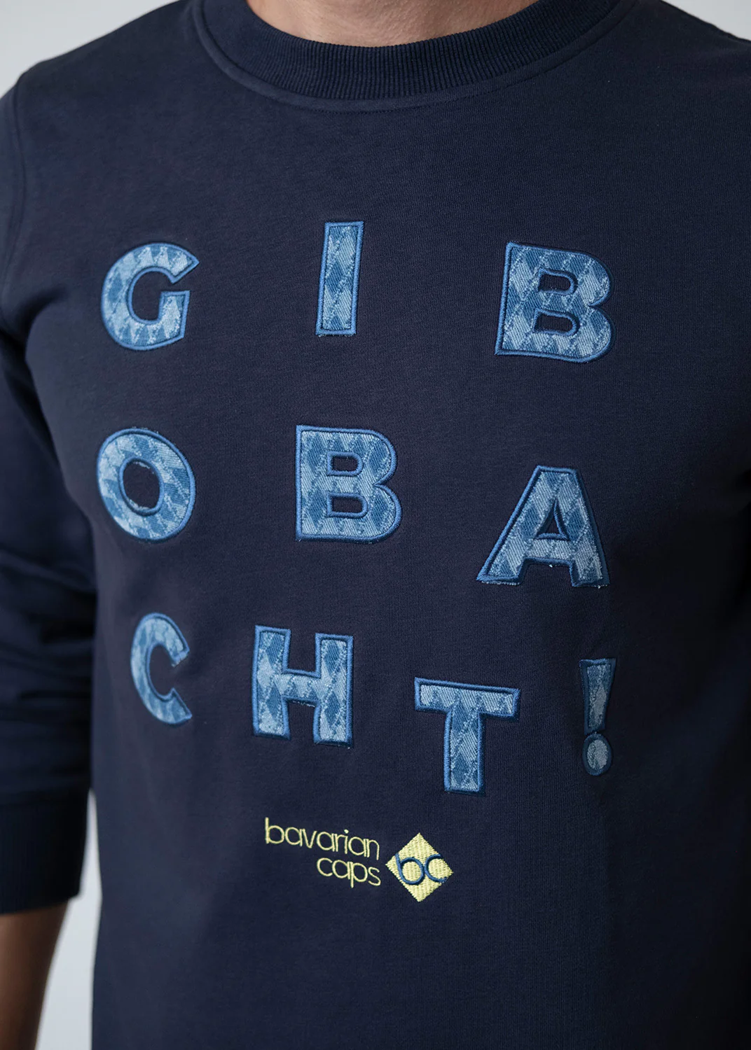 Sweater "Gib Obacht!" - dunkelblau - Image 3