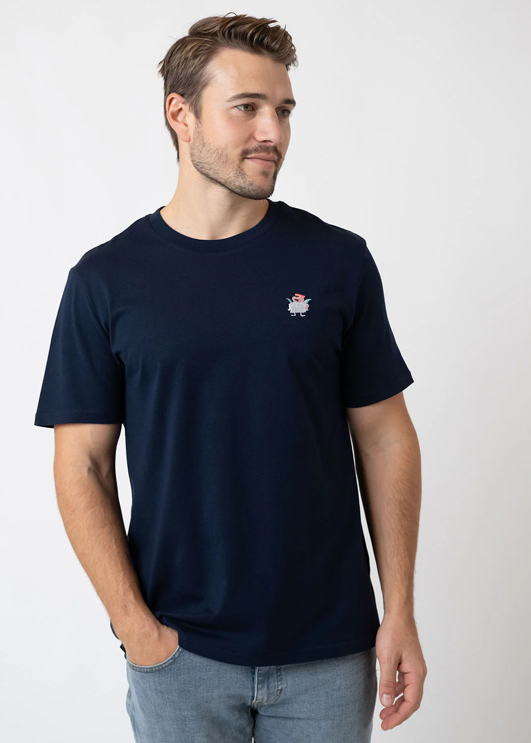 T-Shirt "Aloisius" - dunkelblau - Image 3
