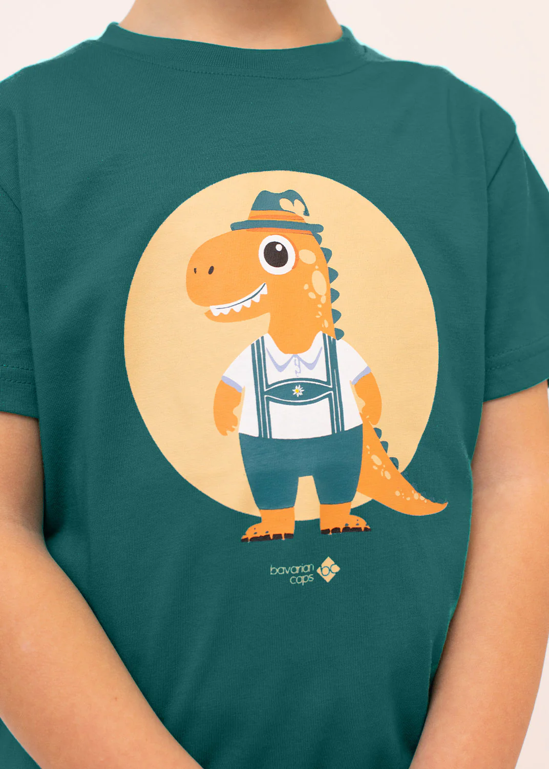 T-Shirt "Bavarosaurus" - grün (Kinder) - Image 3