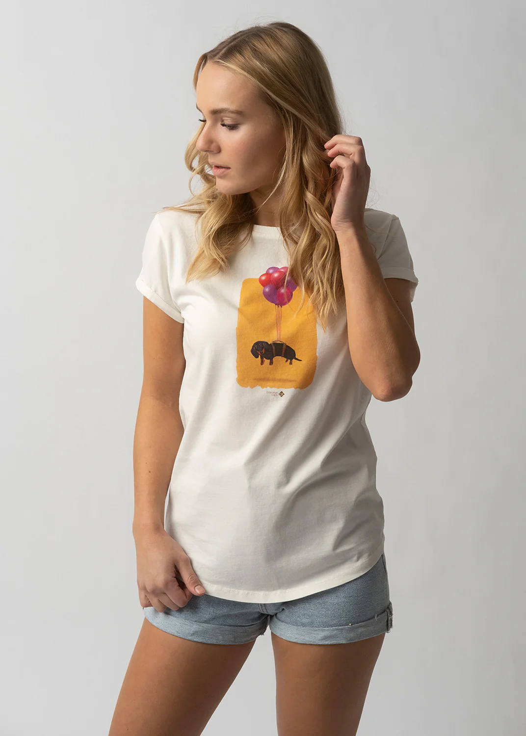 T-Shirt "Dackelexpress" - weiß - Image 3
