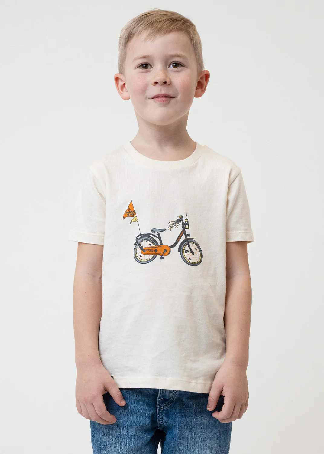 T-Shirt "Kracherlexpress" - naturcreme (Kinder) - Image 3
