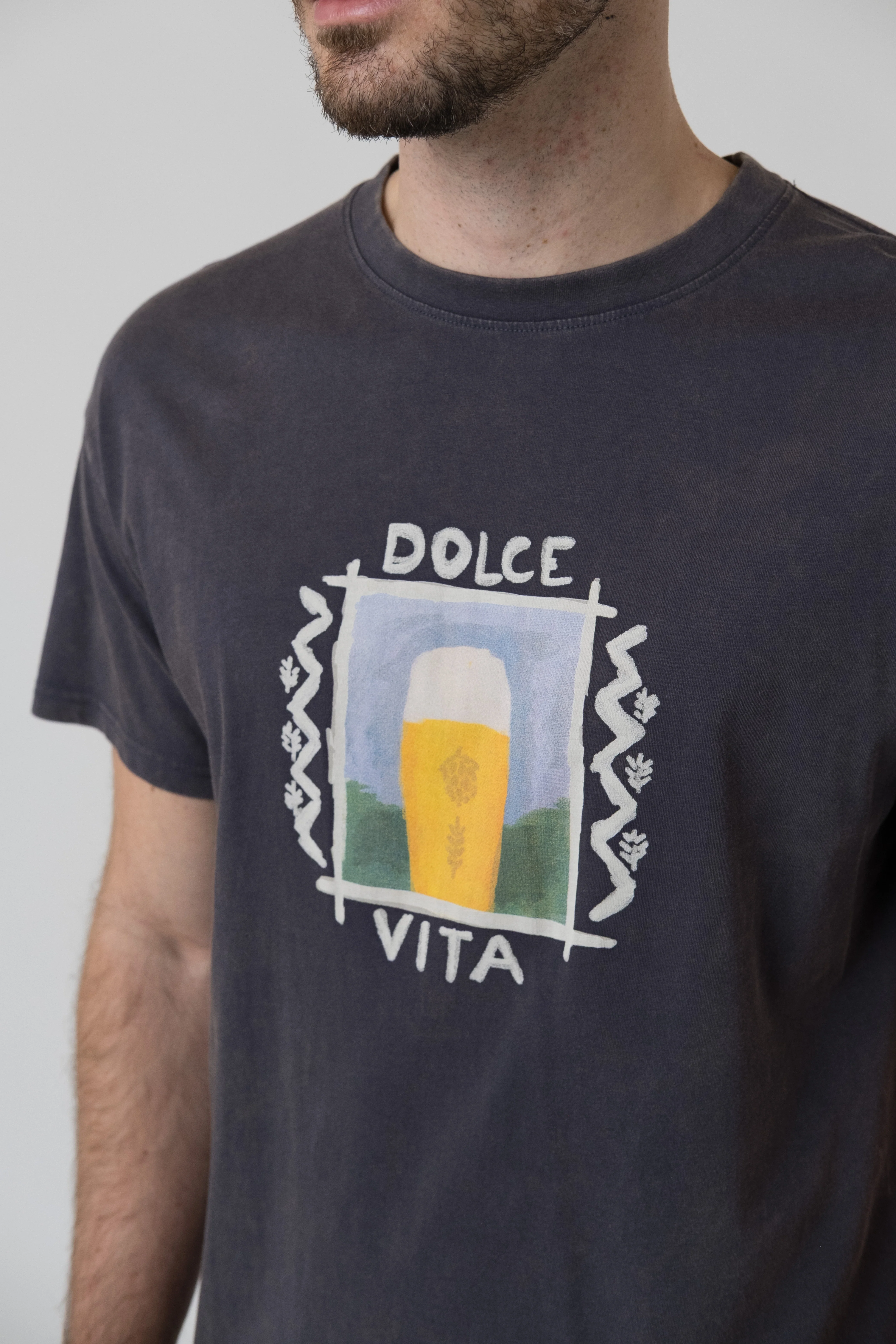 T-Shirt "Oro Liquido" - dunkelgrau - Image 3