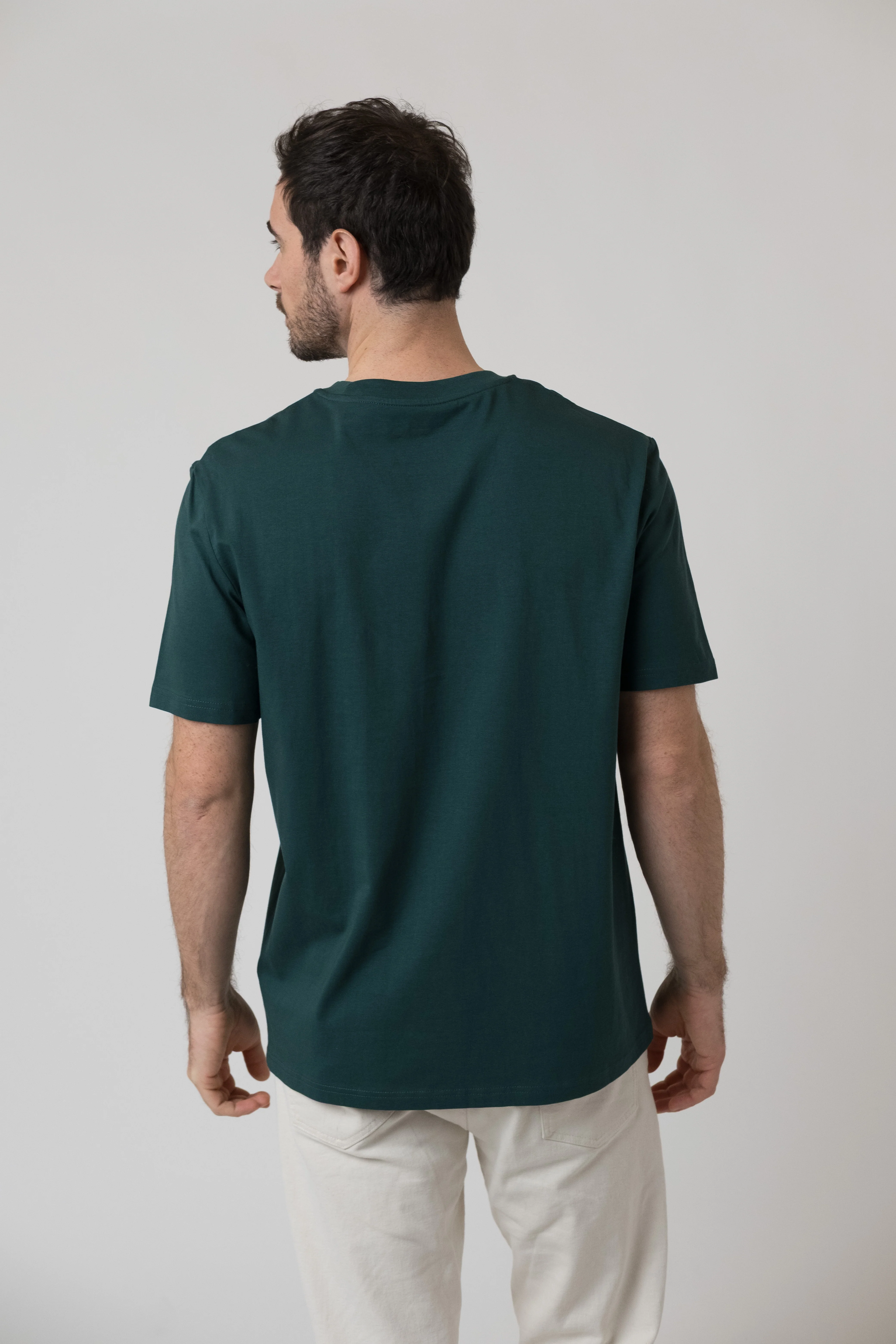 T-Shirt "Papa Schlumpf" - dunkelgrün - Image 4