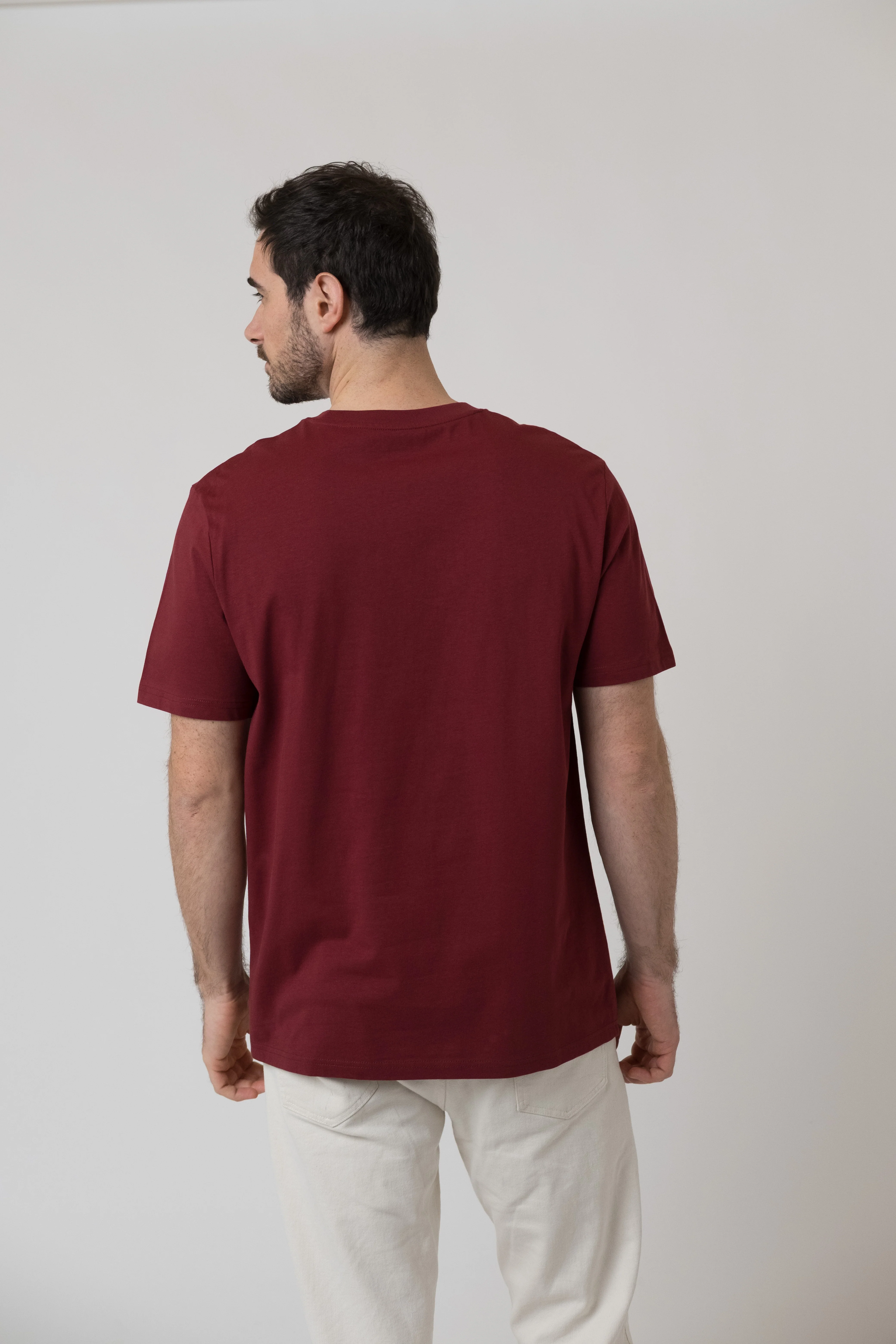 T-Shirt "Schlümpfe: Gschmeidig bleim" - dunkelrot - Image 4