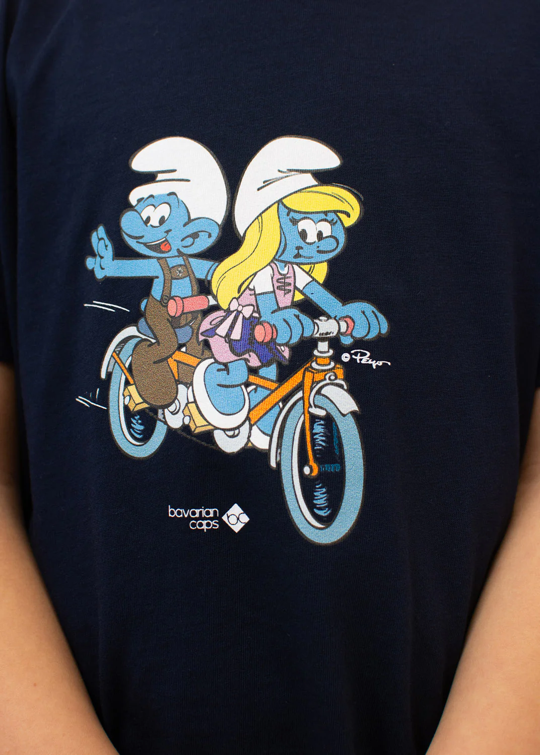T-Shirt "Schlümpfe: Trachtentandem" - dunkelblau - Image 3