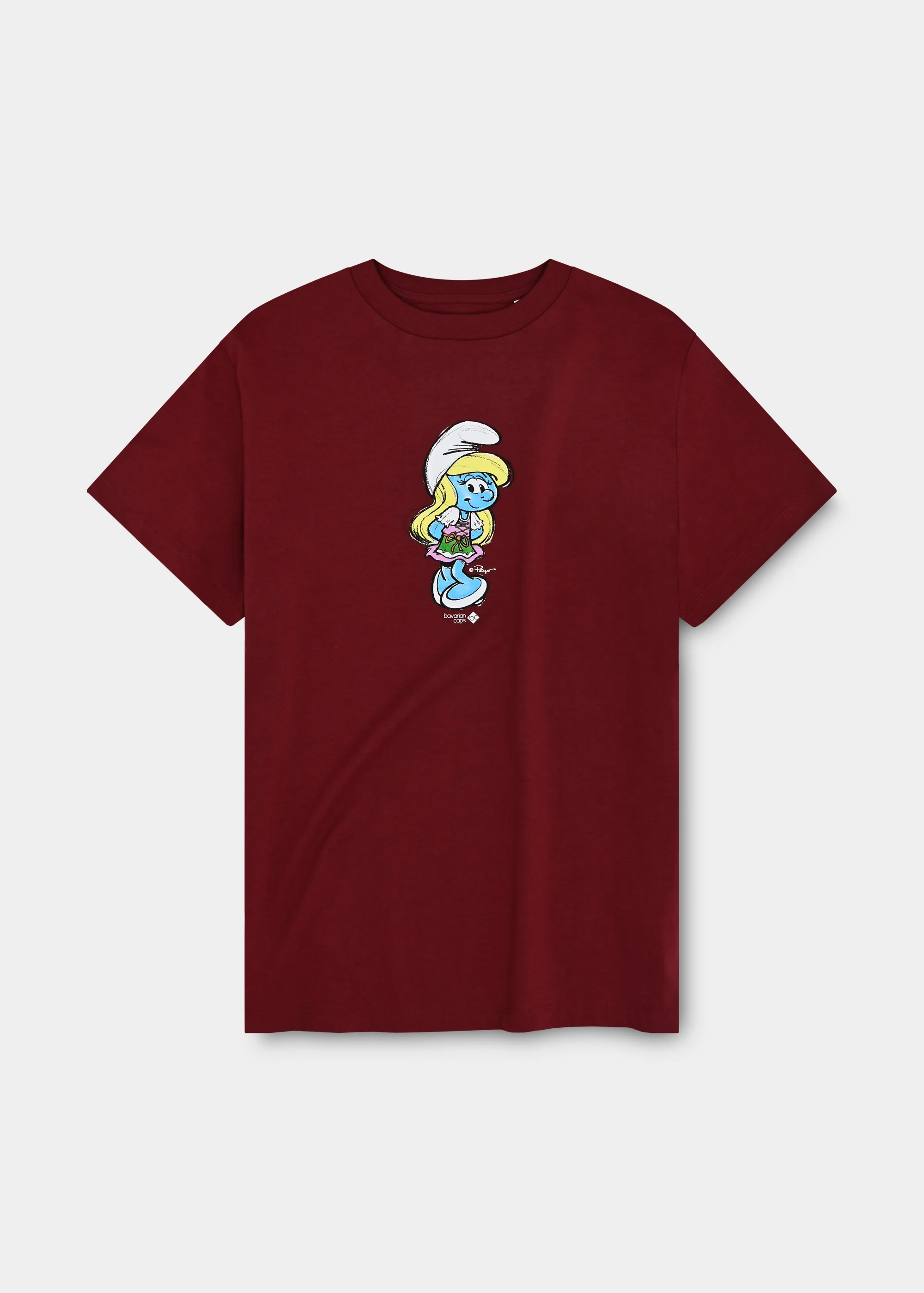 T-Shirt "Schlumpfine" - dunkelrot